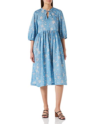 Part Two Damen Pamalapw Dr Dress Relaxed Fit Kleid, Dusk Blue Block Print, 32 von PART TWO