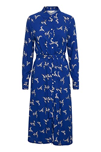 Part Two Damen Silane Kleid Casual Dress, Mazarine Blue Bouquet Print, 40 von PART TWO