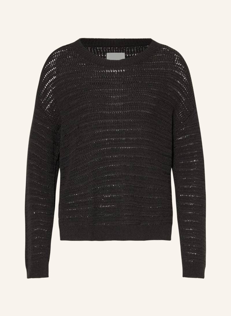 Part Two Pullover Judith Mit Leinen schwarz von Part Two