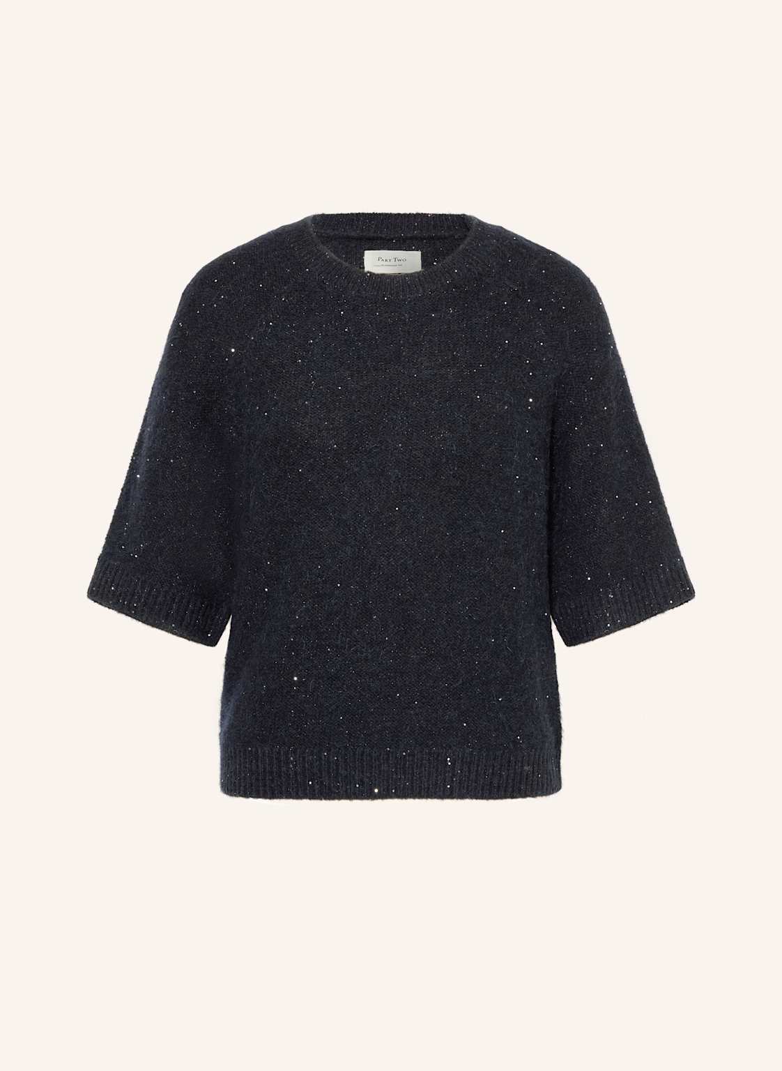 Part Two Pullover Uresapw Mit 3/4-Arm Und Pailletten blau von Part Two