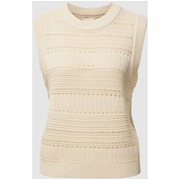 Part Two Pullunder aus Baumwoll-Leinen-Mix in Beige, Größe L von Part Two