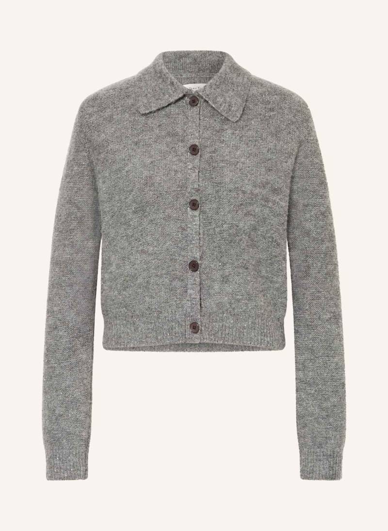 Part Two Strickjacke Ulricapw Mit Glitzergarn Und Pailletten grau von Part Two