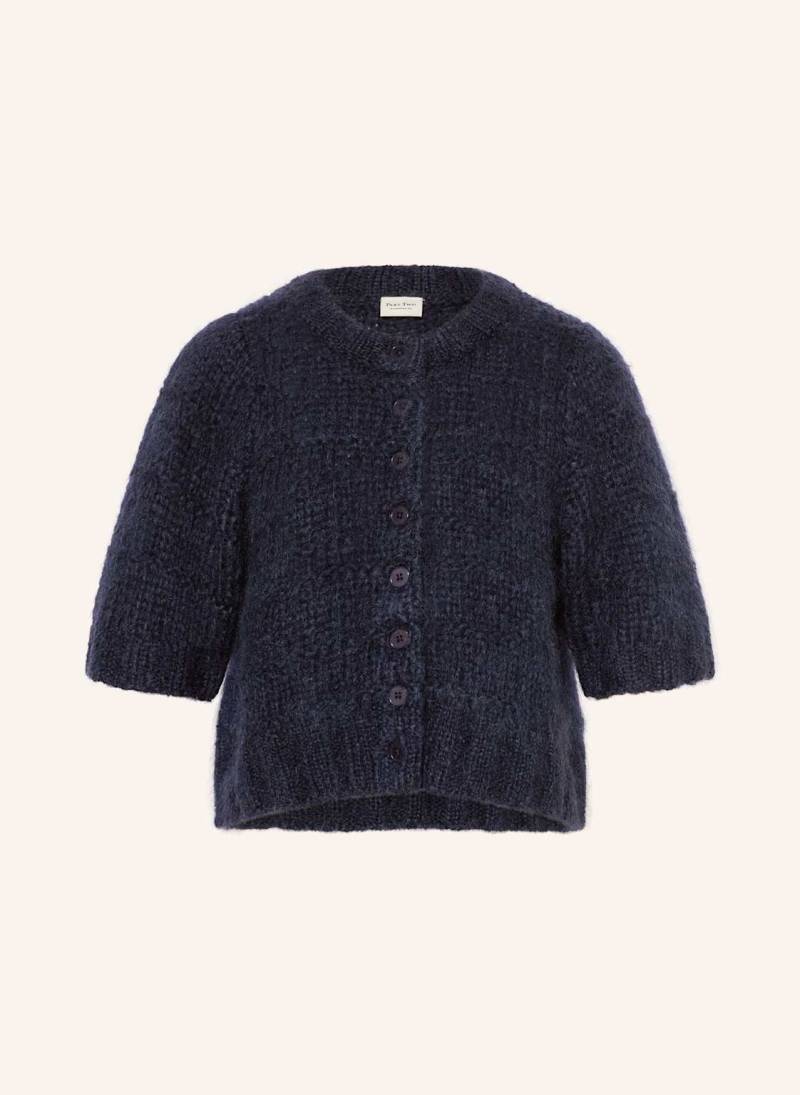 Part Two Strickjacke Vernonapw Mit 3/4-Arm Aus Mohair blau von Part Two