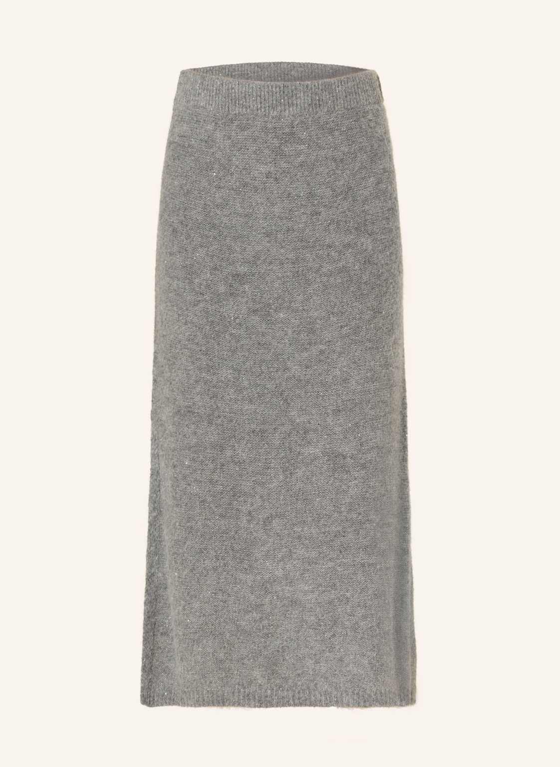 Part Two Strickrock Vaninapw Mit Glitzergarn Und Pailletten grau von Part Two