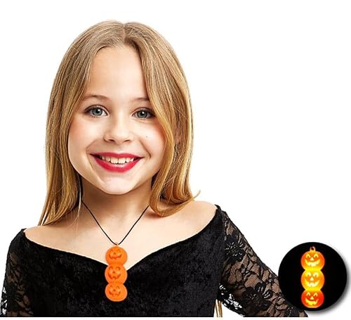 Partilandia Lumineszierender Kürbis-Anhänger, 6,4 x 2,5 x 2,5 cm von Partilandia