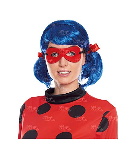 Perücke Superbug Superheldin, gepunktet, Marienkäfer von Partilandia