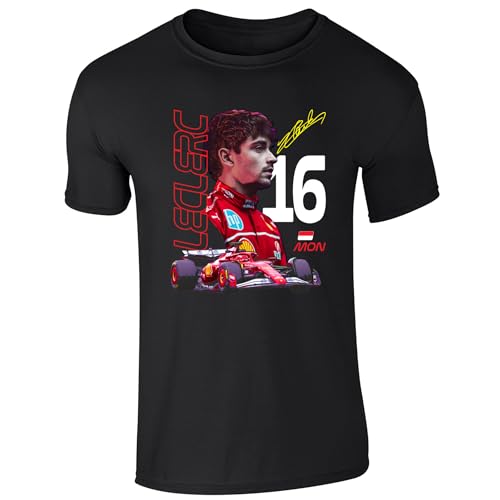 Partisan Leclerc F1 T-Shirt – Erwachsene, Schwarz , S Partisan Leclerc F1 T-Shirt – Erwachsene, Schwarz , S von Partisan