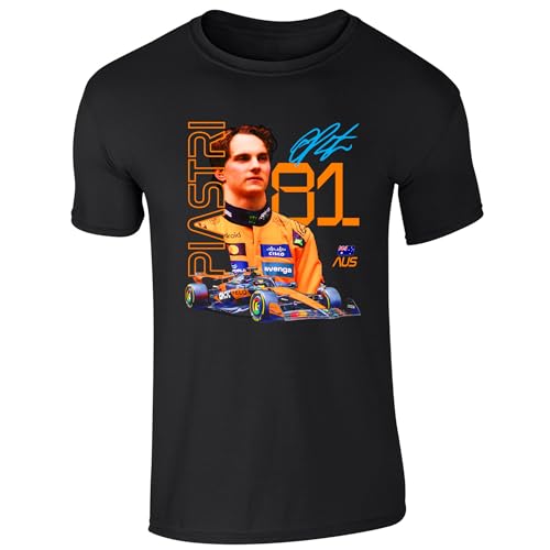 Piastri F1 T-Shirt für Erwachsene, Schwarz , S Piastri F1 T-Shirt für Erwachsene, Schwarz , S von Partisan