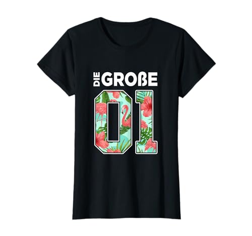 Die Große 01 Mama Mutter Tochter Schwester Familien Team Mom T-Shirt von Partnerlook Mutter Tochter Geschenke für Frauen
