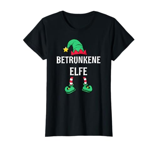 Betrunkene Elfe Partnerlook Outfit Frauen Weihnachten T-Shirt von Partnerlook Weihnachten Familien Outfits by KaMi