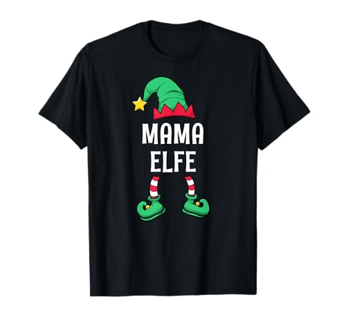 Mama Elfe Partnerlook Familien Outfit Frauen Weihnachten T-Shirt Mama Elfe Partnerlook Familien Outfit Frauen Weihnachten T-Shirt von Partnerlook Weihnachten Familien Outfits by KaMi