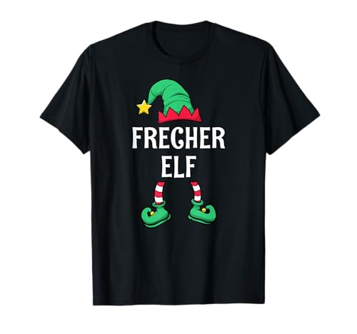 Frecher Elf Partnerlook Familien Weihnachten Männer Jungen T-Shirt von Partnerlook Weihnachten Familien Outfits by KaMi