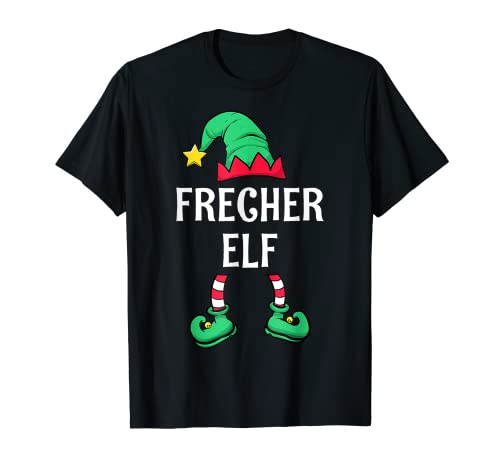 Frecher Elf Partnerlook Familien Weihnachten Männer Jungen T-Shirt von Partnerlook Weihnachten Familien Outfits by KaMi