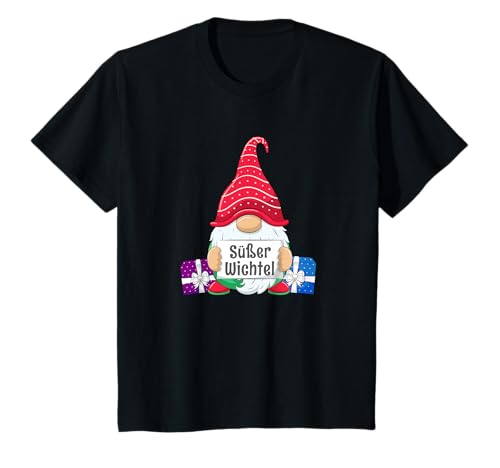 Kinder Süßer Wichtel Partnerlook Familien Outfit Weihnachten T-Shirt von Partnerlook Weihnachten Familien Outfits by KaMi
