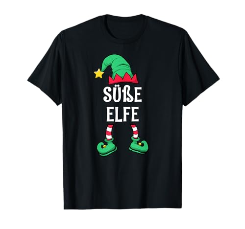 Süße Elfe Partnerlook Familien Weihnachten Frauen Mädchen T-Shirt von Partnerlook Weihnachten Familien Outfits by KaMi