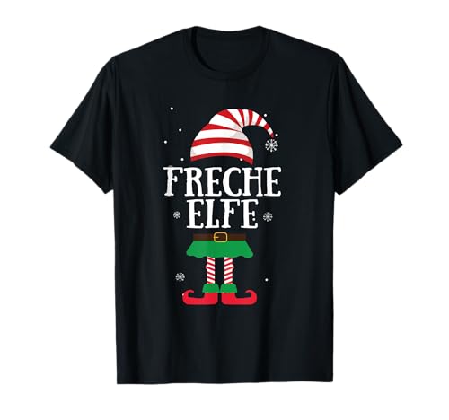 Damen Freche Elfe Partnerlook Weihnachtsgeschenke Für Frauen T-Shirt von Partnerlook Weihnachtsgeschenke Für Frauen