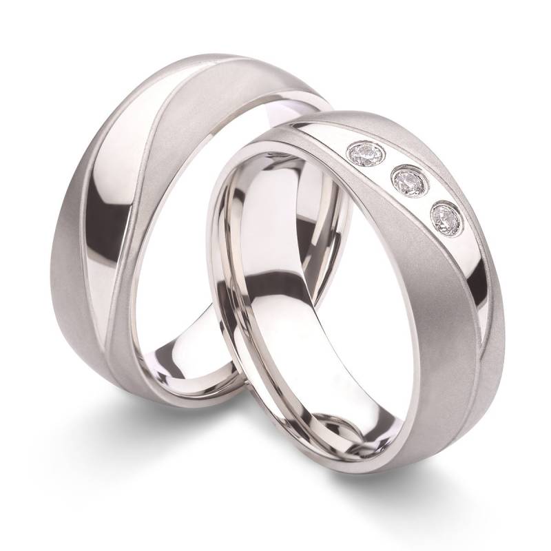 Verlobungsringe Freundschaftsringe Partnerringe Trauringe Eheringe Mit Zirkonia Silber Gravur von PartnerringeHannover