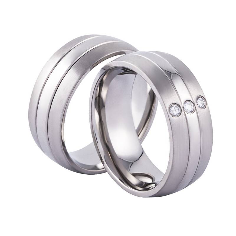 Verlobungsringe Freundschaftsringe Partnerringe Trauringe Eheringe Zirkonia Silber Gravur von PartnerringeHannover