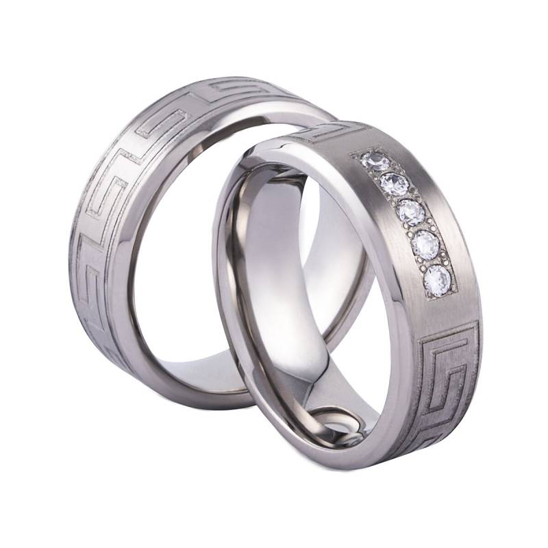 Verlobungsringe Freundschaftsringe Partnerringe Trauringe Eheringe Zirkonia Silber Gravur von PartnerringeHannover