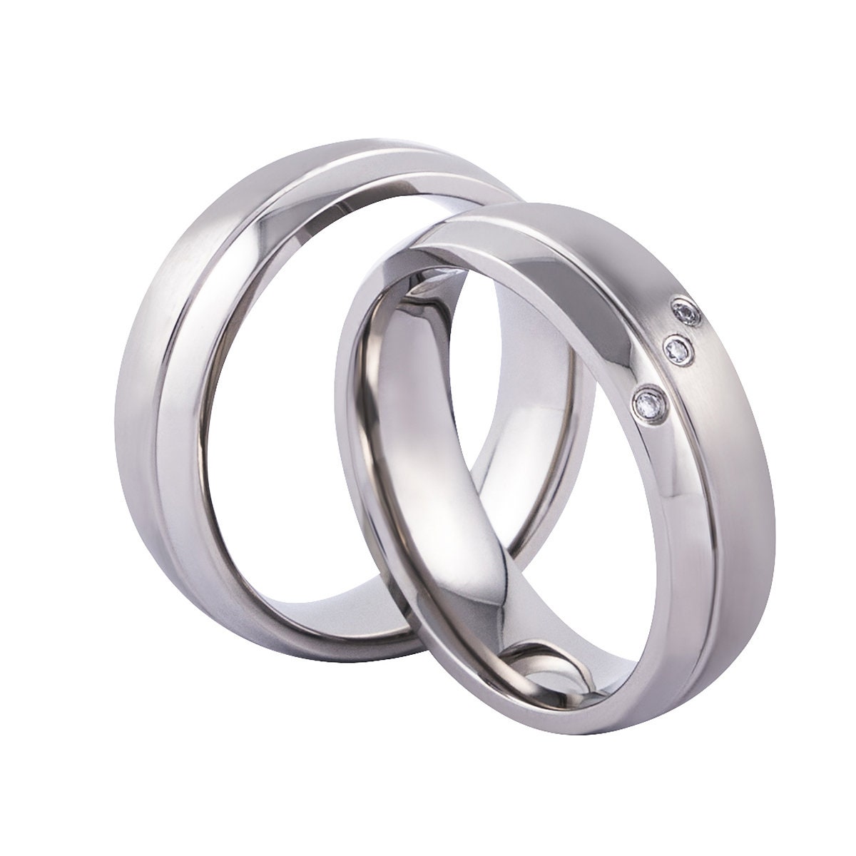 Verlobungsringe Freundschaftsringe Partnerringe Trauringe Eheringe Zirkonia Silber Gravur von PartnerringeHannover