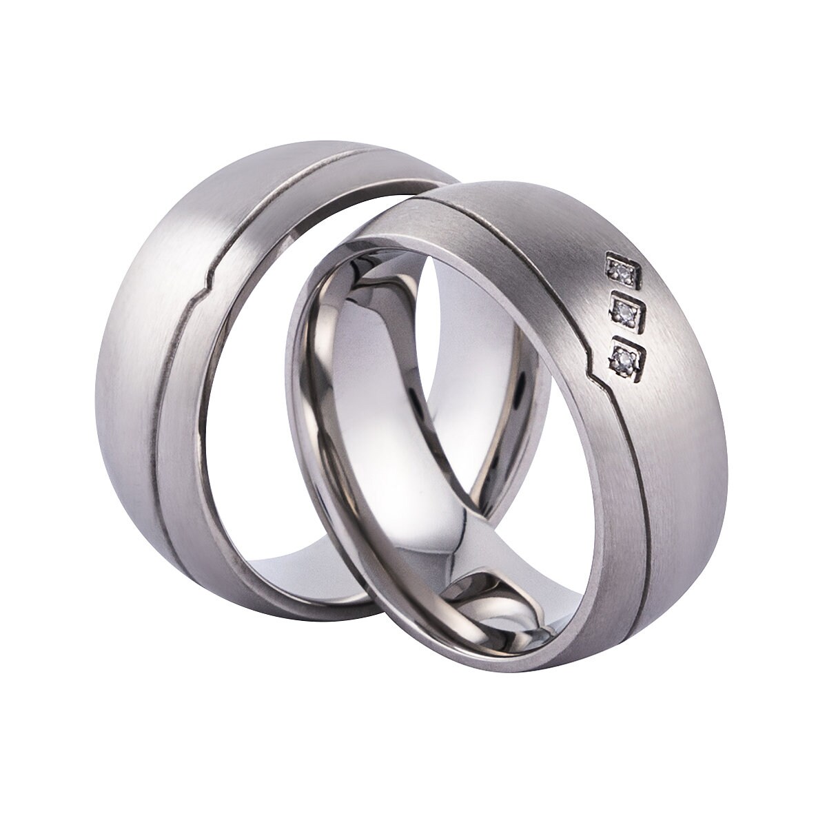 Verlobungsringe Freundschaftsringe Partnerringe Trauringe Eheringe Zirkonia Silber Gravur von PartnerringeHannover