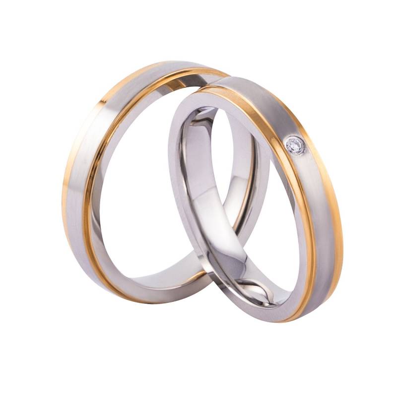 Verlobungsringe Freundschaftsringe Partnerringe Trauringe Zirkonia Gold/Silber Gravur von PartnerringeHannover