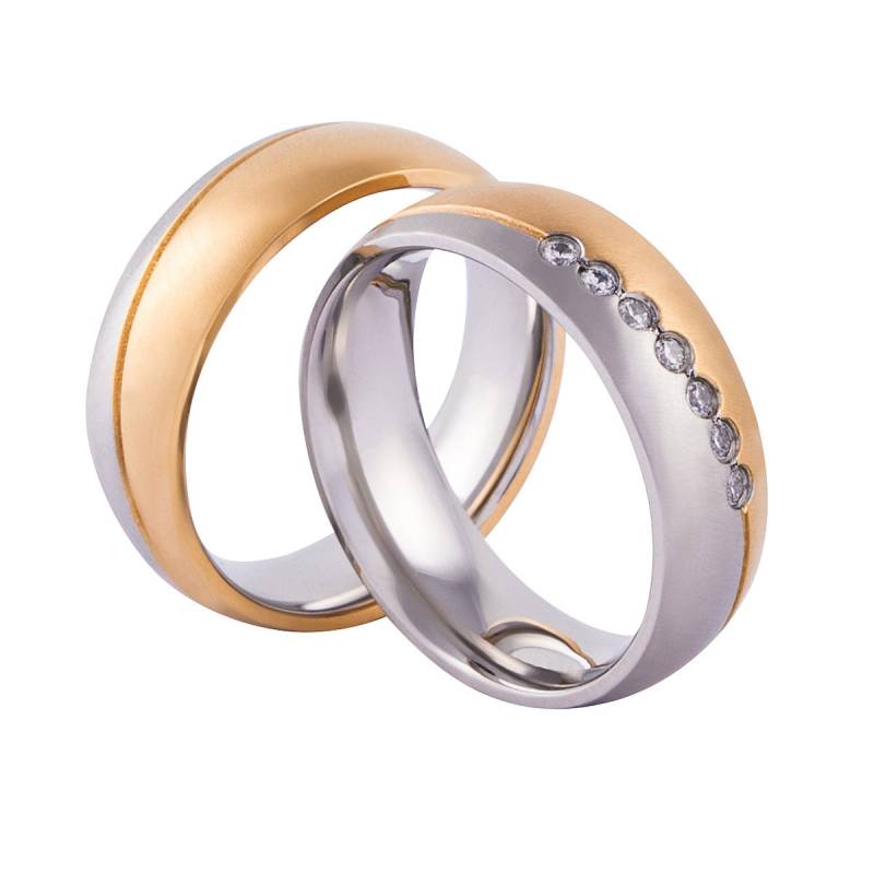 Verlobungsringe Freundschaftsringe Partnerringe Trauringe Zirkonia Gold/Silber Gravur von PartnerringeHannover