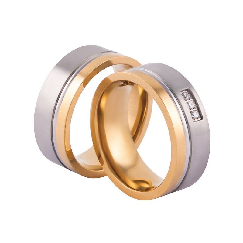 Verlobungsringe Freundschaftsringe Partnerringe Trauringe Zirkonia Gold/Silber Gravur von PartnerringeHannover