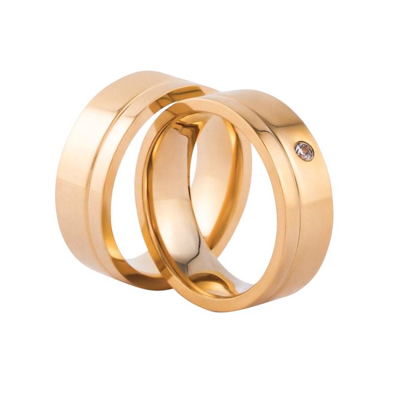 Verlobungsringe Freundschaftsringe Partnerringe Trauringe Zirkonia Gold Mit Gravur von PartnerringeHannover