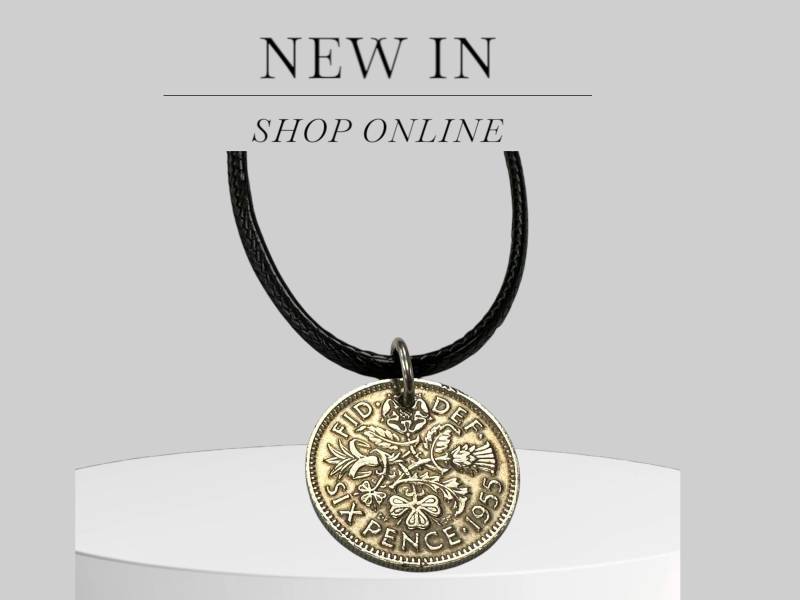 Geburtsjahr Sixpence Halskette. England Münze Anhänger. Glücks Münze. Braut Hochzeitsmünze. Wählen Sie Das Jahr Uk No.00750 von PartsForYou