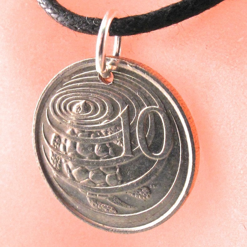 Halskette Schildkröte. Schildkröte Schmuck Kaimaninseln Münze. Meeresschildkröte -Münzen-Anhänger. Tier Münze Wählen Sie Das Jahr No.001110 von PartsForYou