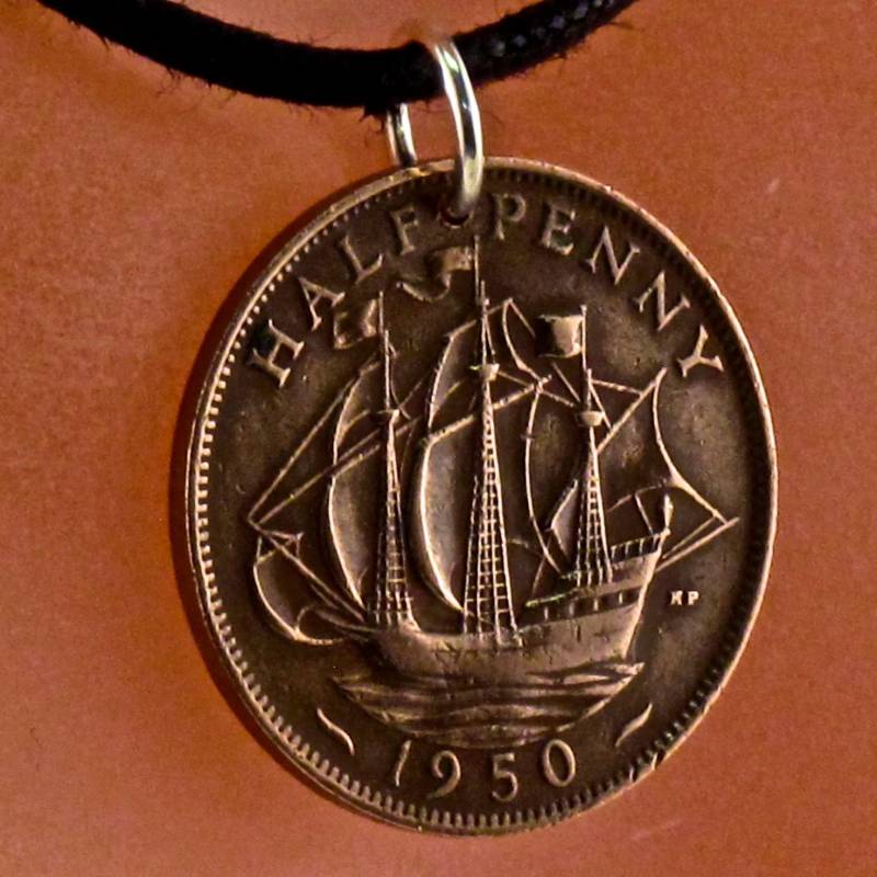 Jungen Anhänger | Piratenschiff Piraten Der Karibik Schiff Münzanhänger Segeln Charm Herren von PartsForYou