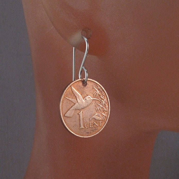 Kolibri Münzen Ohrringe von PartsForYou