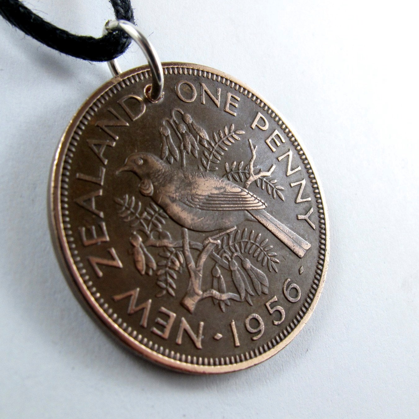 Neuseeland Schmuck. Neuseeland Münzen Vogelanhänger/Vogel Münze Natur Geschenk Liebhaber Geschenk. Tui No.00881 von PartsForYou