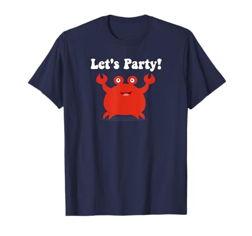 Let's Party Crab Lustiges Tier-T-Shirt für Kinder, Geburtstagsgeschenk T-Shirt von Party Crab Birthday Gift T-Shirts