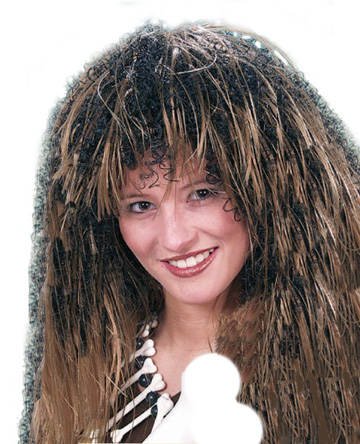 Perücke Neandertalerin, braun von PARTY DISCOUNT