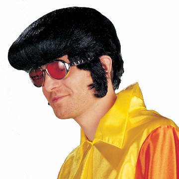 Perücke Rockabilly, schwarz PREISHIT von PARTY DISCOUNT