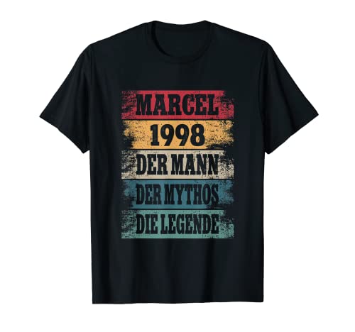 Herren 24 Jahre Geburtstag Marcel Lustiges Geburtstagsoutfit T-Shirt von Party Geburtstagsgeschenk Geschenkidee Deko 1998