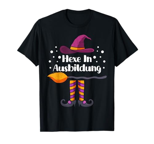 Halloween Kostüm Kinder HEXE IN AUSBILDUNG Lustiges T-Shirt von Party Halloween Geschenk Kinder Halloween T-Shirt