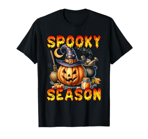 Halloween Kostüm Kinder SPOOKY SEASON Lustiges Party T-Shirt von Party Halloween Geschenk Kinder Halloween T-Shirt