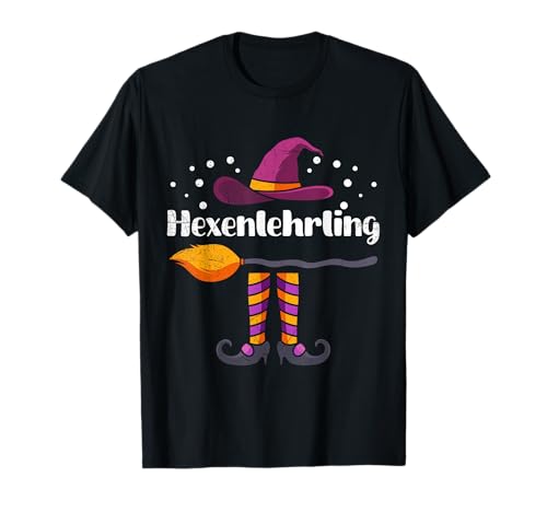 Halloween Kostüm Mädchen HEXENLEHRLING Halloween Kinder T-Shirt von Party Halloween Geschenk Kinder Halloween T-Shirt