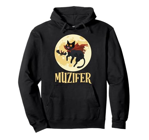 Halloween Party Kinder MUZIFER Lustiges Katzen Mädchen Pullover Hoodie von Party Halloween Geschenk Kinder Halloween T-Shirt