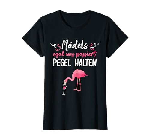Mädels Pegel halten Mallorca Flamingo Bier JGA Malle Fun T-Shirt Mädels Pegel halten Mallorca Flamingo Bier JGA Malle Fun T-Shirt von Team Braut Mädels Bier Sprüche Geschenk JGA Outfit