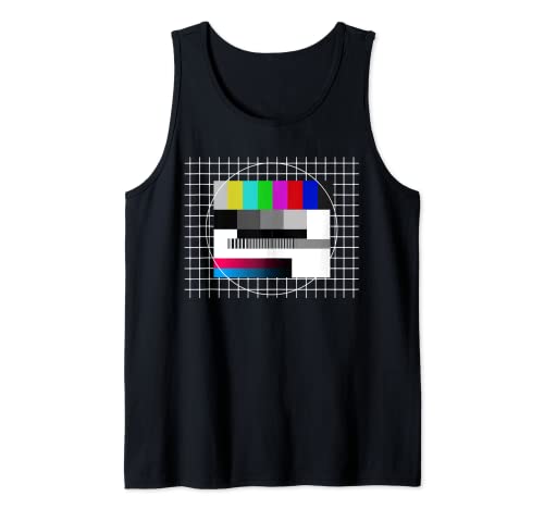 Testbild Oldschool 70er TV 80er Jahre Retro Mottoparty Tank Top Testbild Oldschool 70er TV 80er Jahre Retro Mottoparty Tank Top von Party Outfit 90er Collection
