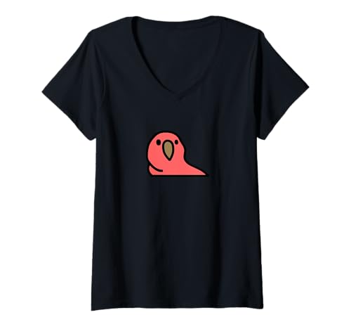 Damen Party Papagei Cute Geek Nerd Cool Art Humor Geschenk T-Shirt mit V-Ausschnitt von Party Parrots