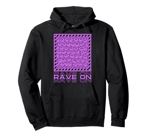 90er Jahre Rave Kleidung für Herren DJs und Festival Fans Pullover Hoodie von Party Rave Dj Men Uk 90s Summer