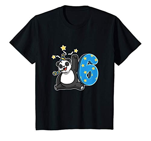 Kinder 6. Geburtstag Geschenk Lustiges 6 Jahre Alt Panda Kostüm T-Shirt Kinder 6. Geburtstag Geschenk Lustiges 6 Jahre Alt Panda Kostüm T-Shirt von Party! Sechste Geburtstag Geschenkidee