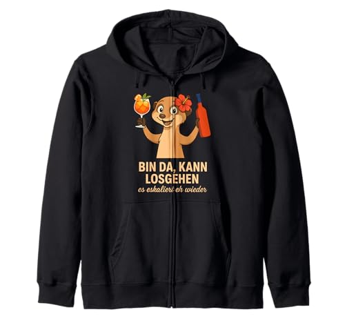 Lustiges Saufshirt Frauen Es eskaliert eh Wieder Cocktail Kapuzenjacke Lustiges Saufshirt Frauen Es eskaliert eh Wieder Cocktail Kapuzenjacke von Party Shirts Frauen Humor Festival Fest