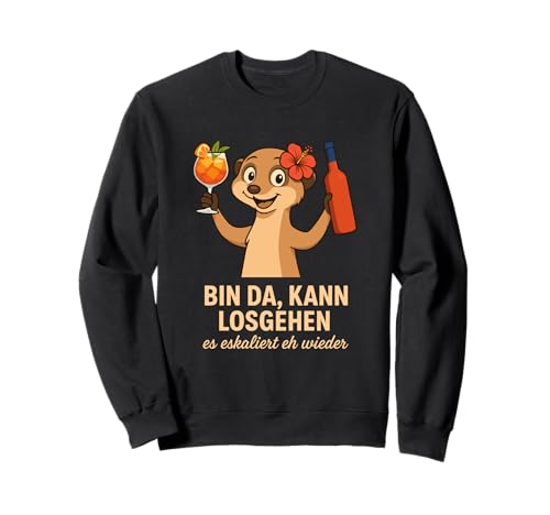 Lustiges Saufshirt Frauen Es eskaliert eh Wieder Cocktail Sweatshirt Lustiges Saufshirt Frauen Es eskaliert eh Wieder Cocktail Sweatshirt von Party Shirts Frauen Humor Festival Fest