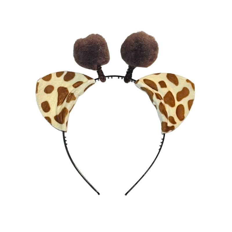 Giraffe Ohren Stirnband Dschungel Tier Geburtstag Gastgeschenke Liefert Braun Cosplay Halloween Kostüm Henry Kinder Kind Erwachsene Baby von PartyEars
